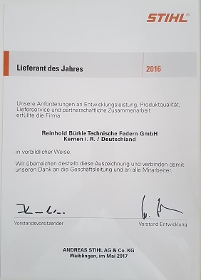 Bei Stihl ausgezeichnet